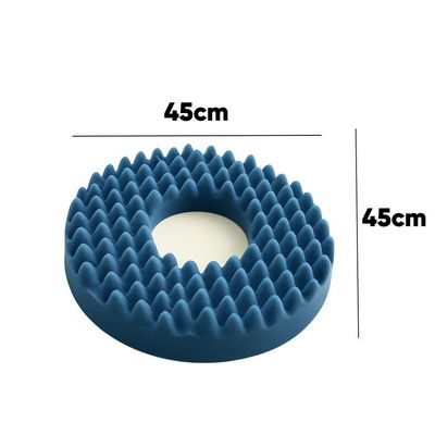 Almofada Caixa De Ovo Redonda 45x45 Cm – Conforto Anatômico E Alívio De Pressão Para Uso Terapêutico E Diário