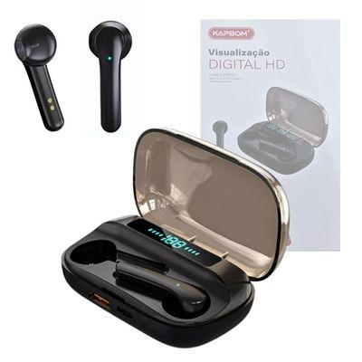 Fone De Ouvido Intra Auricular Bluetooth Com Case