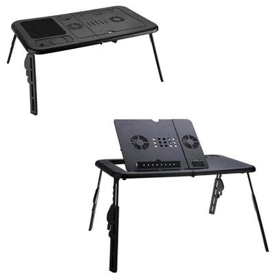 Mesa Notebook Com Ventoinha Dupla Touch Dobrável Articulada Para Cama E Sofá