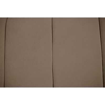Recamier Estofada Casal Luxo Veludo Cor Capuccino