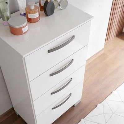 Cômoda Alice 4 Gavetas Poquema Branco