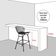 Kit 8 Banquetas Bistrô Bertoia Branca D70 Com Assento Marrom