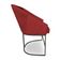 Kit 2 Poltronas Luxo Alana Suede Base Ferro Preto - Pallazio Cor Vermelho
