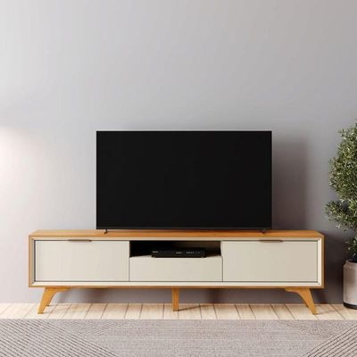 Rack 3 Gavetas Moderno Viena--off White Mavau