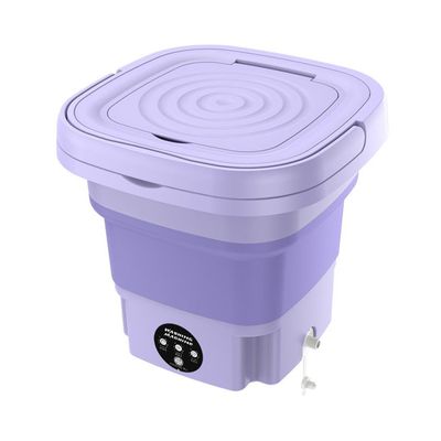 Mini Máquina de Lavar Roupas Dobrável 6,5L Lilás
