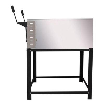Forno De Lastro Industrial Venâncio Itália Roma Elétrico Aço Inox 80cm Com Pedra Refratária 220V Fer