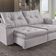 Sofá Retrátil E Reclinável 4 Lugares M-194 Estofados Martins Creme