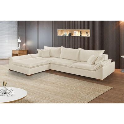 Sofá Martins M-201 Linho De Canto Estofados Martins Linho Creme
