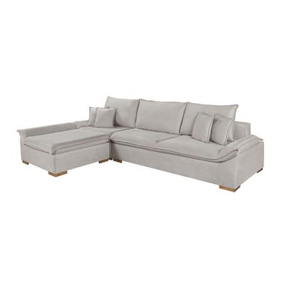 Sofá Martins M-201 Veludo Canto Estofados Martins Veludo Creme