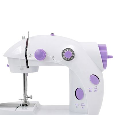 Mini Máquina De Costura Reta Portátil Branco