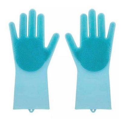 Luva Esponja Multiuso Silicone Lava Louça
