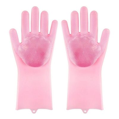 Luva Esponja Multiuso Silicone Lava Louça