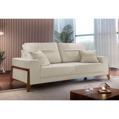 Sofá 4 Lugares Living Linho M-130 Martins Creme