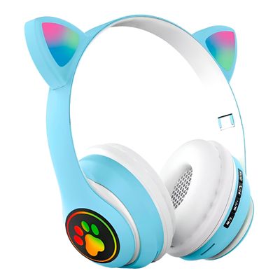 Fone Headset Bluetooth Colorido Com LED