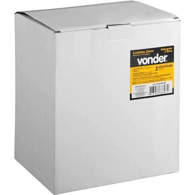 Lixeira 6356003003 3L Aço Inox com Pedal Tampa com Amortecimento Balde Plástico Removível Cinza