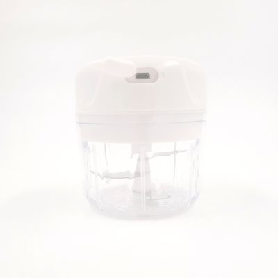 Cortador De Alho E Triturador De Frutas Eletrico 250ml Usb Cor:Branco