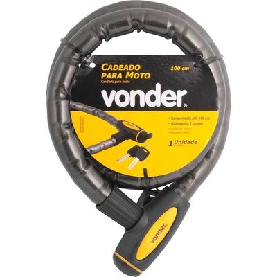 Cadeado Para Moto, 100 Cm, Com Chave, Vonder Ostenvonder