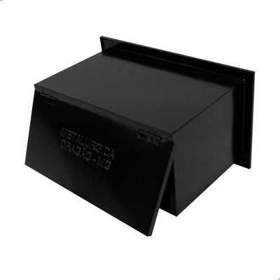 Caixa De Correios Jornal Tamanho 15,5x31,5x12cm Preto