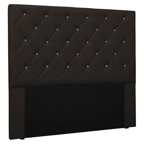 Cabeceira Estofada Cama Box Casal Tânia 140cm Corano Marrom - Desk Design