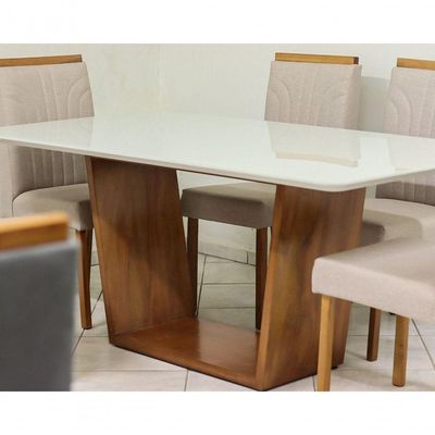 Mesa De Jantar Laminada - Atenas-2,20x1,0m - Art Salas