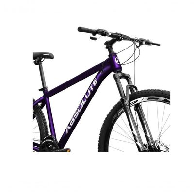 Bicicleta Aro 29 Absolute Nero 5 Alumínio 21v Câmbios Shimano Freio A Disco Hidráulico Roxo 19