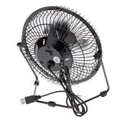 Ventilador Em Metal Mesa Notebook Mini Circulador Ar Usb Potente Silencioso