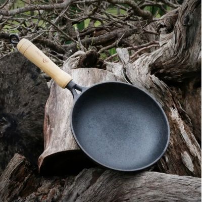 Frigideira Wok Ferro Fundido 24 Cm Sem Tampa Santana