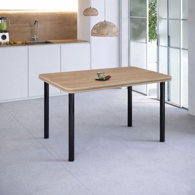 Mesa Estrutura Preta Mp1010-tp800 Tampo 1500x800x45mm Preto/mel