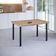 Mesa Estrutura Preta Mp1010-tp800 Tampo 1500x800x45mm Preto/mel
