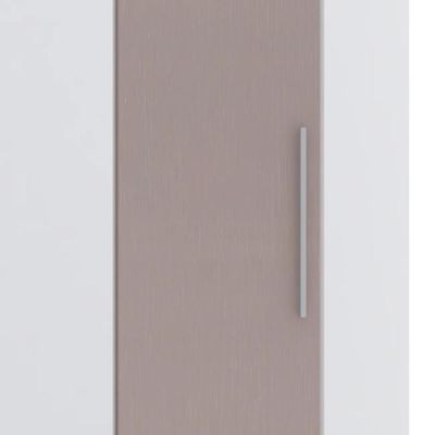 Guarda Roupa Canto Obliquo 70cm 1 Porta Taiga Branco/cinnamon L01 - Mpozenato