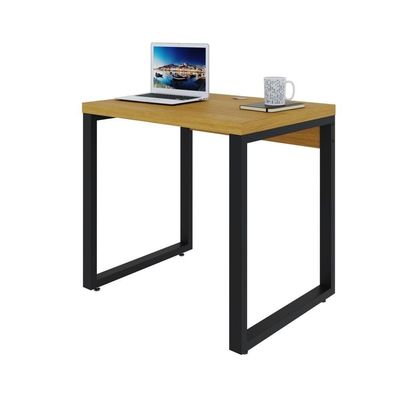 Mesa Operacional 80x60x75cm Yon - Acácia Mel-est.preta Acácia Mel-est.preta