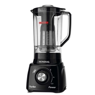 Liquidificador Mondial l 99 Turbo 500W 2,2L com 3 Velocidades Preto 110V