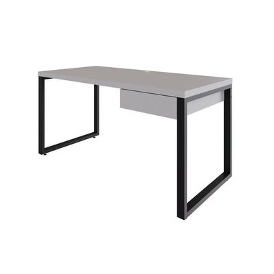 Mesa Diretor C-01 Gav. 150x70x75cm Yon - Off White-est.preta Off White-est.preta