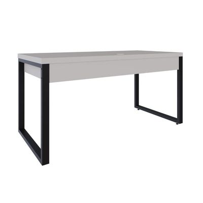 Mesa Diretor C-01 Gav. 150x70x75cm Yon - Off White-est.preta Off White-est.preta