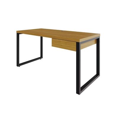 Mesa Diretor C-01 Gav. 150x70x75cm Yon - Acácia Mel-est.preta Acácia Mel-est.preta