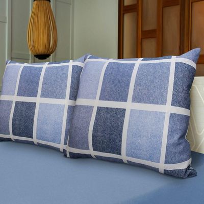Jogo de Cama Paraty King 70% Algodão e 30% Poliéster Malha Mista Azul