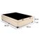 Cama Box Baú Casal Sintético Mega Cama Bege 138x188x45cm