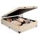 Cama Box Baú Casal Sintético Mega Cama Bege 138x188x45cm
