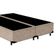 Cama Box Queen Bipartido Suede Mega Cama Bege 158x198x42cm