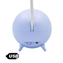 Luminaria De Mesa Decorativa Usb Portatil Articulavel Abajur Para Leitura Estudo Patinho Azul