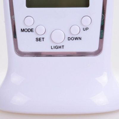 Relógio Digital De Mesa Square Clock Ds-510 – Despertador, Calendário E Termômetro Com Luz Led