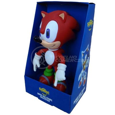 Boneco Sonic Red Vermelho Grande Super Size 23Cm - Sonic