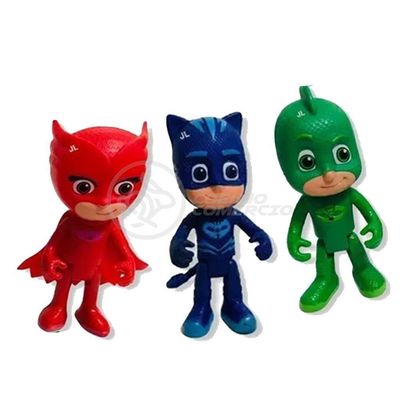 Kit 3 Bonecos Pjmasks Grandes 14Cm