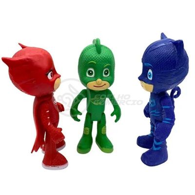 Kit 3 Bonecos Pjmasks Grandes 14Cm
