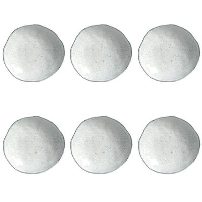 Conjunto De Pratos Fundos 06 Peças Orgânico Echo Porto Brasil