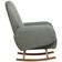 Poltrona De Amamentação Com Balanço Base Milka Dolce D02 Tramado Verde C-296 - Lyam Decor