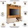 Estante Painel Para Tv 70 Pol Com Rodízios Linus B01 Cinamomo Off White - Lyam Decor