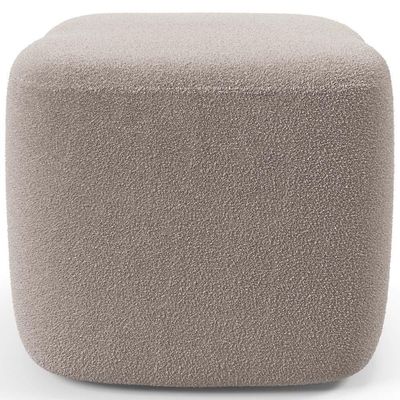 Puff Decorativo Orgânico Para Sala Quarto Saori W01 Bouclê Creme - Lyam Decor