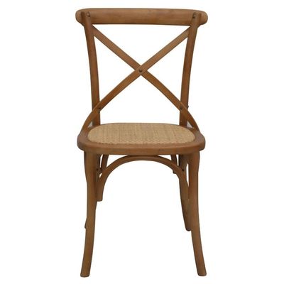 Kit 4 Cadeiras Decorativas Sala De Jantar Cozinha Danna Rattan Natural Bétula- Gran Belo