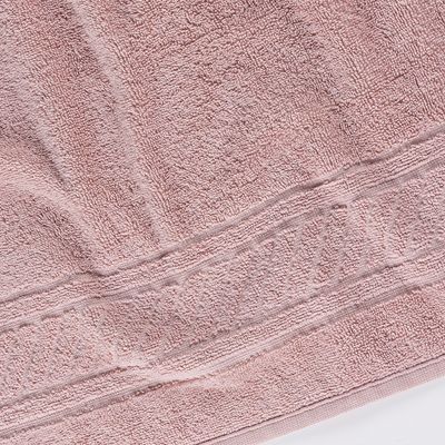 Toalha de Rosto Lummi Fio Penteado Relevo Listras 01 Peça 100% Algodão - Nuvem Rosa
